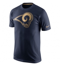 NFL Men's Los Angeles Rams Nike Navy Championship Drive Gold Collection Performance T-Shirt