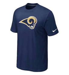 Nike Los Angeles Rams Sideline Legend Authentic Logo Dri-FIT NFL T-Shirt - Navy Blue