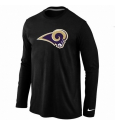 Nike Los Angeles Rams Team Logo Long Sleeve NFL T-Shirt - Black