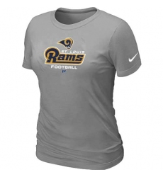 Nike Los Angeles Rams Women's Critical Victory NFL T-Shirt - Light Grey