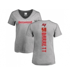 Football Women's Tampa Bay Buccaneers #58 Shaquil Barrett Ash Backer T-Shirt