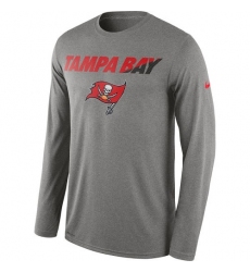 NFL Men's Tampa Bay Buccaneers Nike Heather Gray Legend Staff Practice Long Sleeve Performance T-Shirt