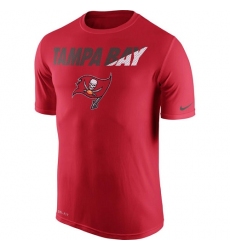 NFL Men's Tampa Bay Buccaneers Nike Red Legend Staff Practice Performance T-Shirt