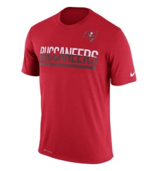 NFL Men's Tampa Bay Buccaneers Nike Red Team Practice Legend Performance T-Shirt