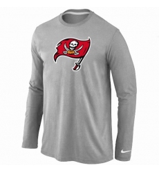 Nike Tampa Bay Buccaneers Team Logo Long Sleeve NFL T-Shirt - Grey