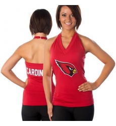 All Sport Couture Arizona Cardinals Women's Blown Cover Halter Top - Cardinal