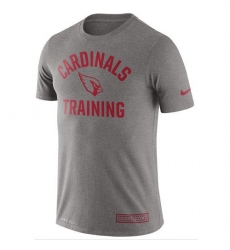 NFL Men's Arizona Cardinals Nike Heathered Gray Training Performance T-Shirt