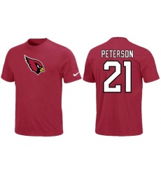 Nike Arizona Cardinals #21 Patrick Peterson Name & Number NFL T-Shirt - Red