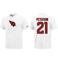 Nike Arizona Cardinals #21 Patrick Peterson Name & Number NFL T-Shirt - White