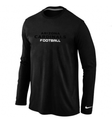 Nike Arizona Cardinals Authentic Font Long Sleeve NFL T-Shirt - Black