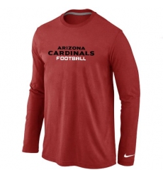 Nike Arizona Cardinals Authentic Font Long Sleeve NFL T-Shirt - Red