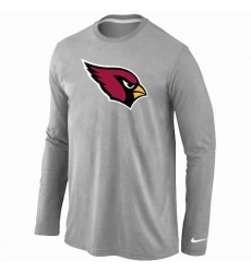 Nike Arizona Cardinals Team Logo Long Sleeve NFL T-Shirt Grey