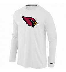 Nike Arizona Cardinals Team Logo Long Sleeve NFL T-Shirt White