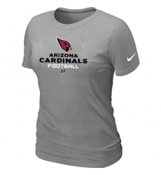 Nike Arizona Cardinals Women's Critical Victory NFL T-Shirt - Light Grey