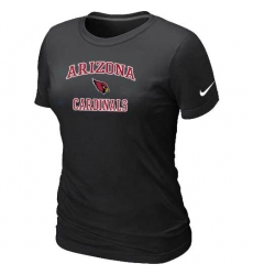 Nike Arizona Cardinals Women's Heart & Soul NFL T-Shirt - Black