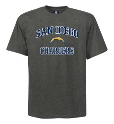 Los Angeles Chargers Big & Tall Heart & Soul NFL T-Shirt - Grey