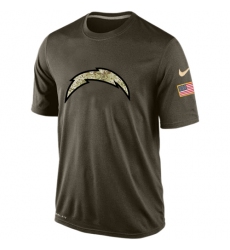 NFL Los Angeles Chargers Nike Olive Salute To Service KO Performance Dri-FIT T-Shirt