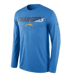 NFL Men's Los Angeles Chargers Nike Powder Blue Legend Staff Practice Long Sleeve Performance T-Shirt