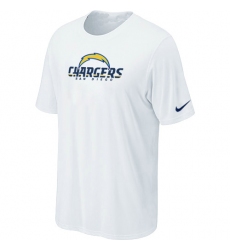 Nike Los Angeles Chargers Authentic Logo NFL T-Shirt - White