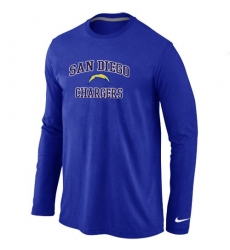 Nike Los Angeles Chargers Heart & Soul Long Sleeve NFL T-Shirt - Blue