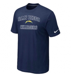 Nike Los Angeles Chargers Heart & Soul NFL T-Shirt - Dark Blue