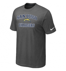 Nike Los Angeles Chargers Heart & Soul NFL T-Shirt - Dark Grey