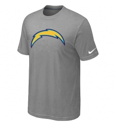 Nike Los Angeles Chargers Sideline Legend Authentic Logo Dri-FIT NFL T-Shirt - Light Grey