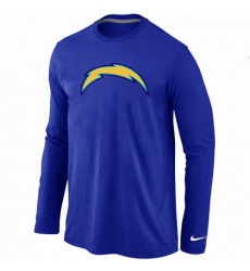 Nike Los Angeles Chargers Team Logo Long Sleeve NFL T-Shirt - Blue