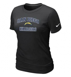 Nike Los Angeles Chargers Women's Heart & Soul NFL T-Shirt - Black