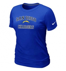 Nike Los Angeles Chargers Women's Heart & Soul NFL T-Shirt - Blue