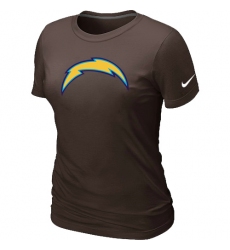 Nike Los Angeles Chargers Women's Legend Logo Dri-FIT NFL T-Shirt - Brown