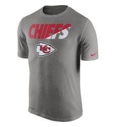 NFL Men's Kansas City Chiefs Nike Charcoal Legend Staff Practice Performance T-Shirt