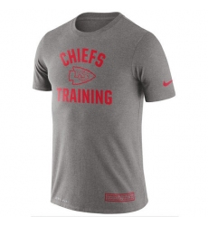 NFL Men's Kansas City Chiefs Nike Heathered Gray Training Performance T-Shirt