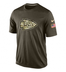 NFL Men's Kansas City Chiefs Nike Olive Salute To Service KO Performance Dri-FIT T-Shirt