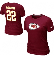 Nike Kansas City Chiefs #22 Dexter McCluster Name & Number Women's NFL T-Shirt - Red