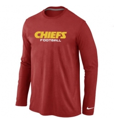 Nike Kansas City Chiefs Authentic Font Long Sleeve NFL T-Shirt - Red