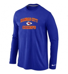 Nike Kansas City Chiefs Heart & Soul Long Sleeve NFL T-Shirt - Blue