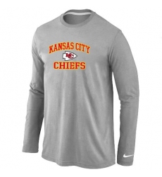 Nike Kansas City Chiefs Heart & Soul Long Sleeve NFL T-Shirt - Grey