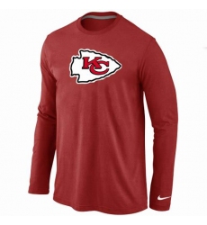 Nike Kansas City Chiefs Team Logo Long Sleeve NFL T-Shirt - Red