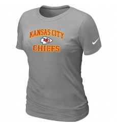 Nike Kansas City Chiefs Women's Heart & Soul NFL T-Shirt - Light Grey