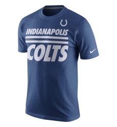 NFL Indianapolis Colts Nike Team Stripe T-Shirt - Royal