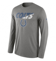 NFL Men's Indianapolis Colts Nike Heather Gray Legend Staff Practice Long Sleeve Performance T-Shirt