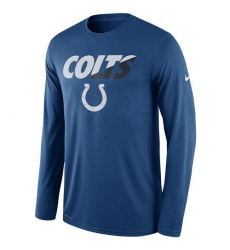 NFL Men's Indianapolis Colts Nike Royal Legend Staff Practice Long Sleeve Performance T-Shirt