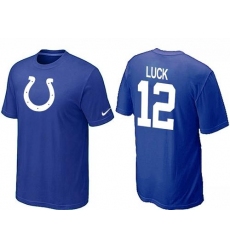 Nike Indianapolis Colts #12 Andrew Luck NFL T-Shirt - Blue