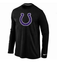 Nike Indianapolis Colts Team Logo Long Sleeve NFL T-Shirt - Black