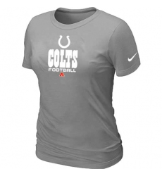 Nike Indianapolis Colts Women's Critical Victory NFL T-Shirt - Light Grey