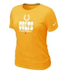 Nike Indianapolis Colts Women's Critical Victory NFL T-Shirt - Yellow