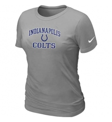 Nike Indianapolis Colts Women's Heart & Soul NFL T-Shirt - Light Grey