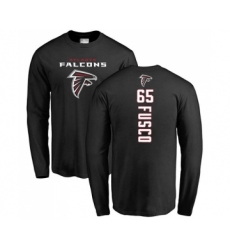 Football Atlanta Falcons #65 Brandon Fusco Black Backer Long Sleeve T-Shirt