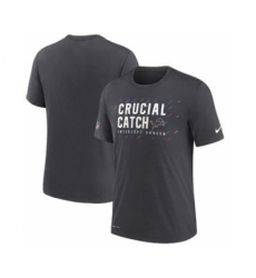 Men's Detroit Lions Charcoal 2021 Crucial Catch Performance T-Shirt